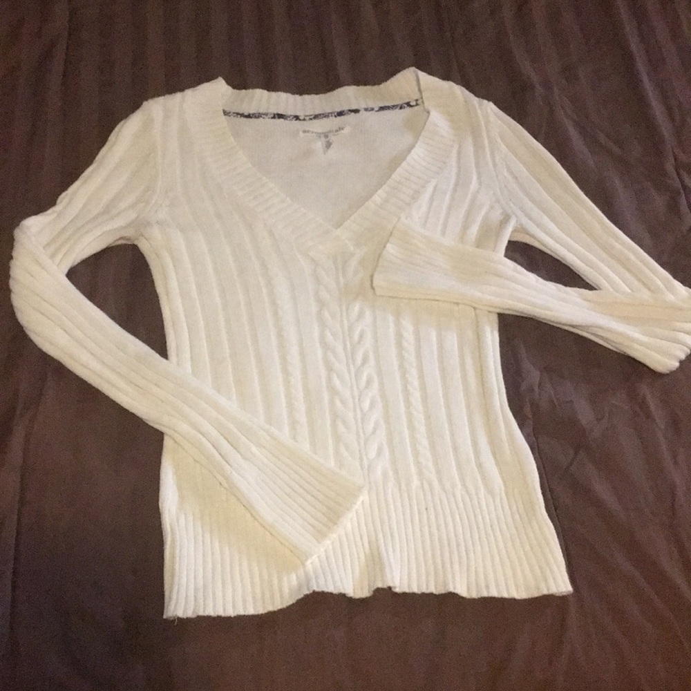 AÉROPOSTALE Women’s White Sweater sz XS
